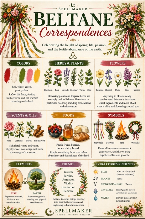 Beltane Correspondences!