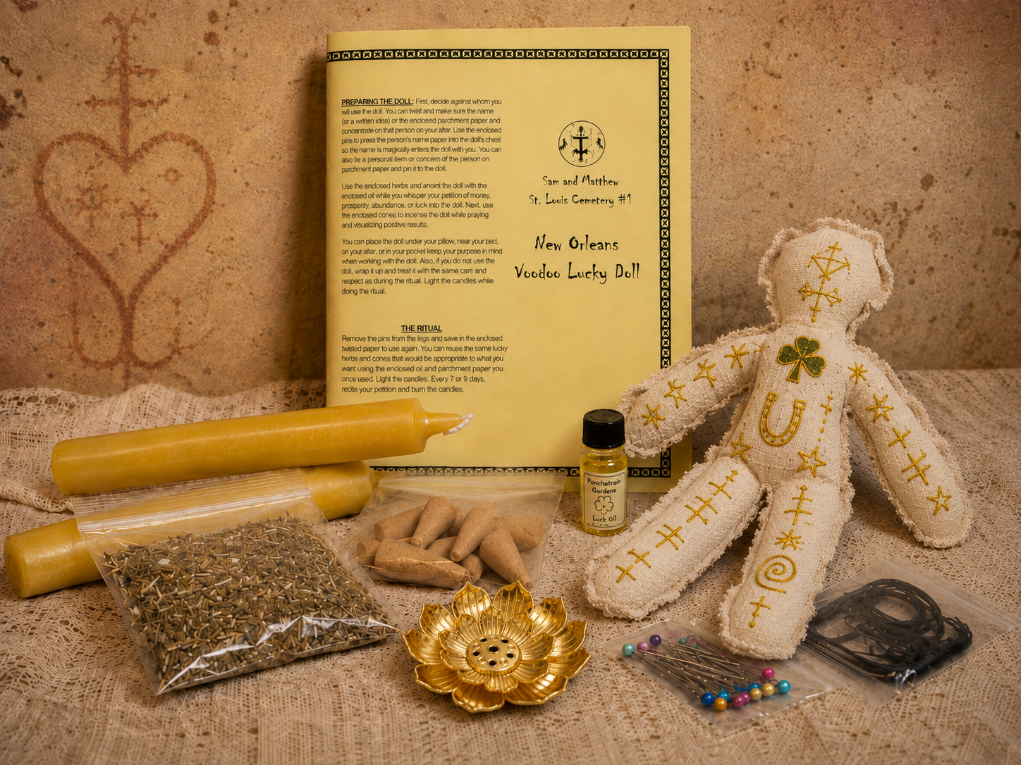 Standard New Orleans Voodoo Lucky Doll kit